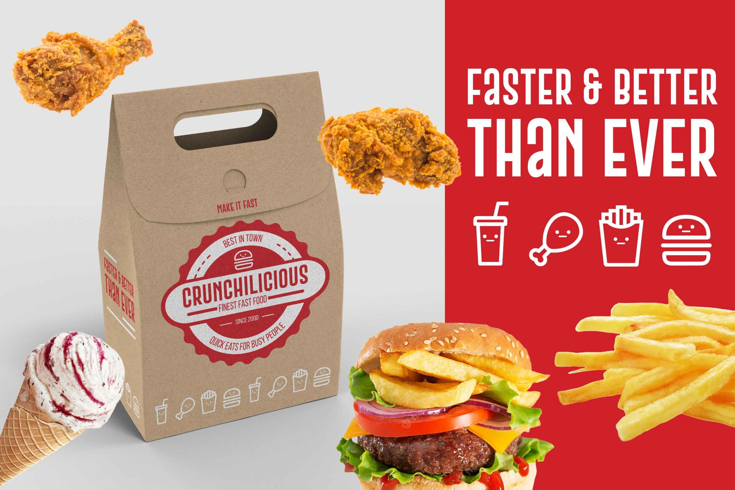 Crunchilicious—Fast-Food-Box
